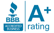 BBB Accredited Business. A+ Rating